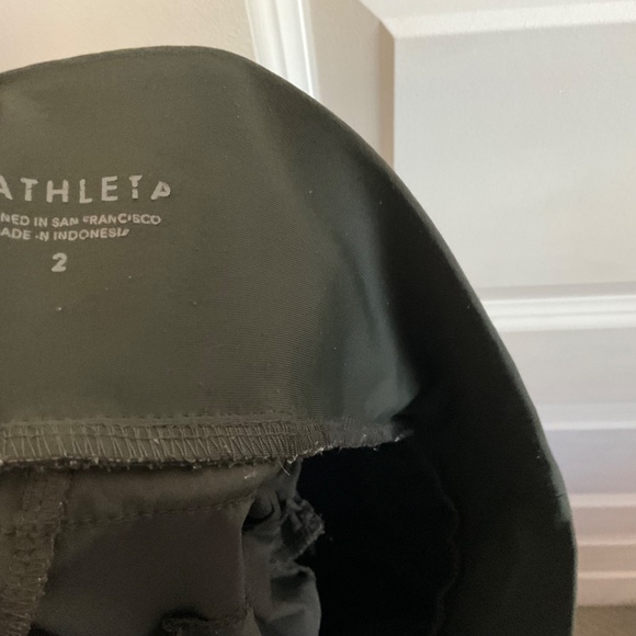 Athleta Salutation Cargo Joggers - Olive Green/Grey - Size 2 - Picture 7 of 11